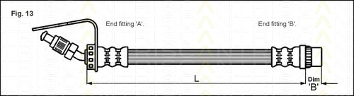 NF PARTS Тормозной шланг 815010113NF